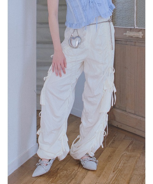FURFUR（ファーファー）の「リボンディテールカーゴパンツ（カーゴ