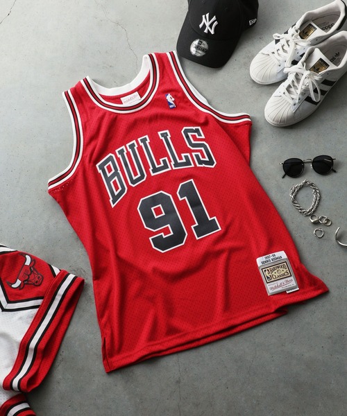 Mitchell&Ness NBA SWINGMAN ROAD JERSEY BULLS 97 DENNIS RODMAN