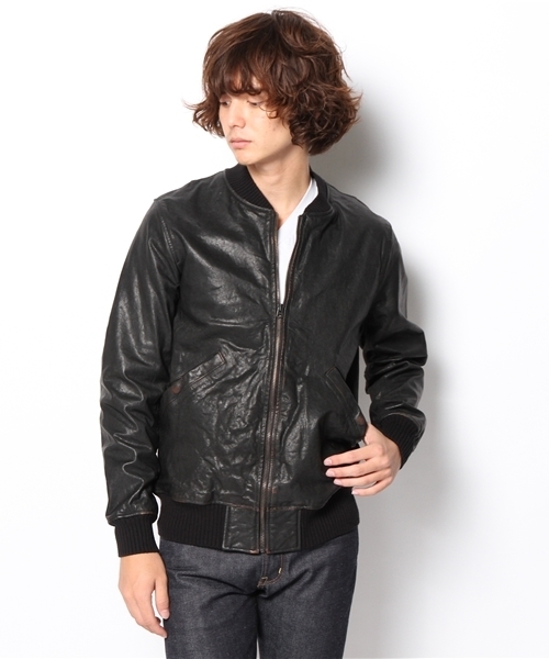 HYSTERIC GLAMOUR（ヒステリックグラマー）の「ゴートレザーMA-1 JK