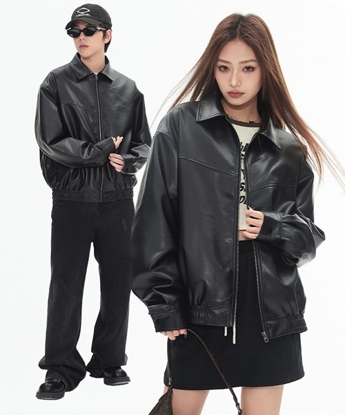 Ressaca（レサーカ）の「オーバーサイズフェイクレザージャケット