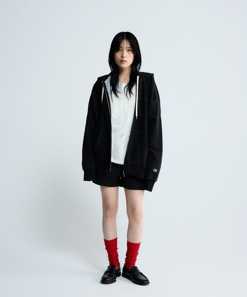 Champion別注】インディゴブラックZIPパーカー/594295（パーカー