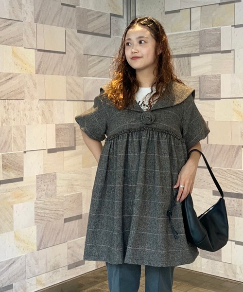 チェック ミニワンピース（ワンピース）｜CAROLINA GLASER（カロリナ