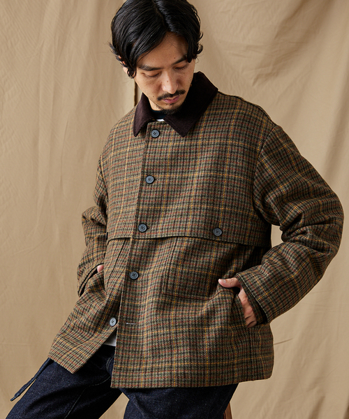 セール】ツイード チェック マッキノー ジャケット（ブルゾン