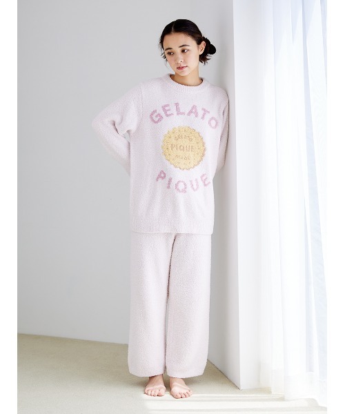 gelato pique（ジェラートピケ）の「パウダービスケットさがら刺繍