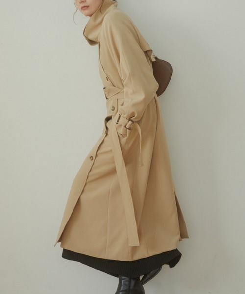 ACYM（アシーム）の「Stand collar long trench コート（トレンチ