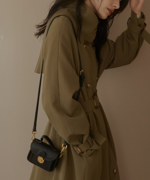 ACYM（アシーム）の「Stand collar long trench コート（トレンチ