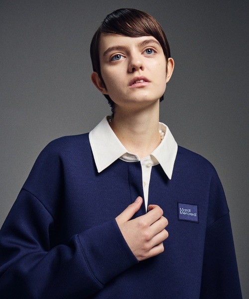 Mardi Mercredi（マルディメクルディ）の「NEOPRENE CROPPED SHIRT