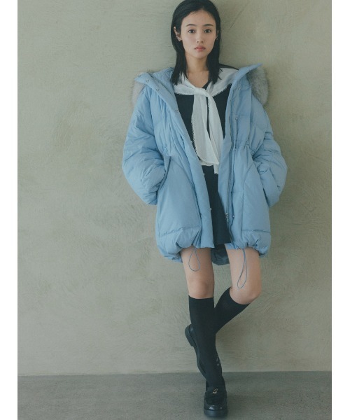 Sustainableスカーフブラウスドッキングプルオーバー（ニット/セーター