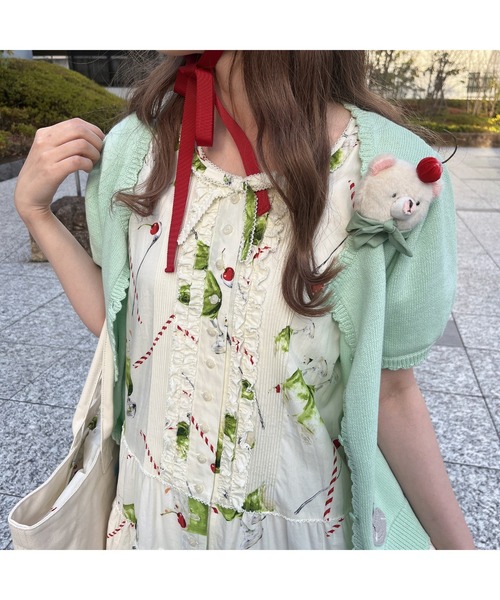 PINK HOUSE（ピンクハウス）の「しろくま顔ぐるみコサージュ（ブローチ