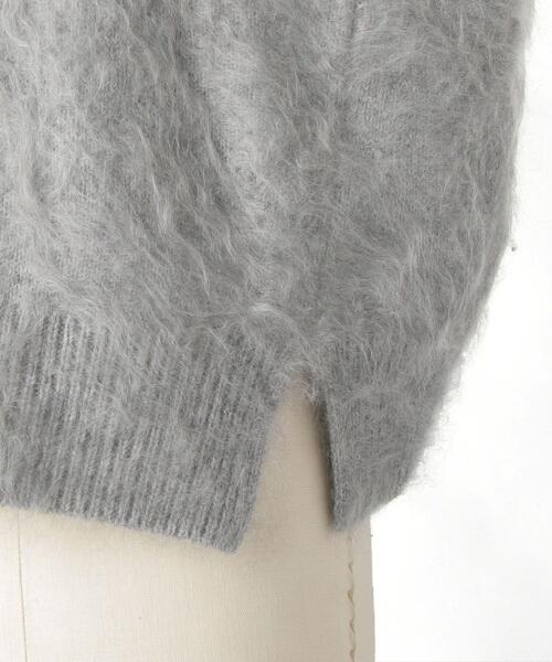 Drawer（ドゥロワー）の「Drawer 7Gカシミヤファークルーネックニット