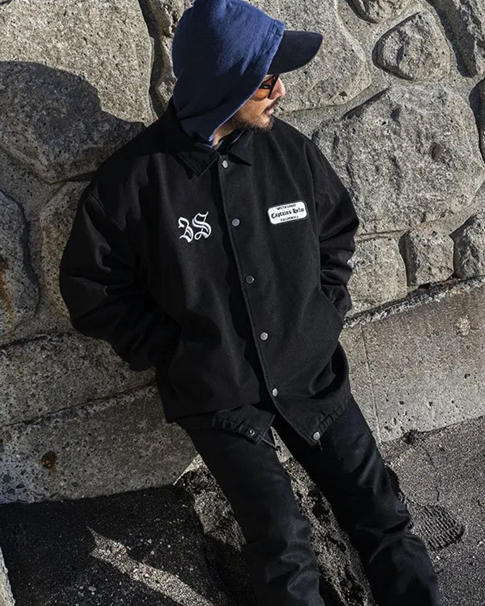 38 LOGO DENIM COACH JKT – CAPTAINS HELM