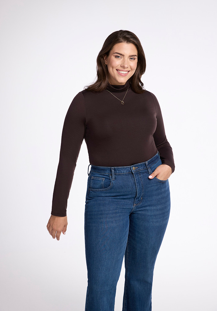 Warm & Stylish Merino Wool Turtleneck Bodysuit – Kennedy Bodysuit