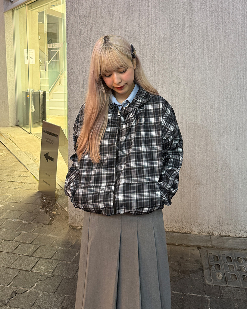 チェックパターンマウンテンパーカー | ファッション通販サイト NUGU