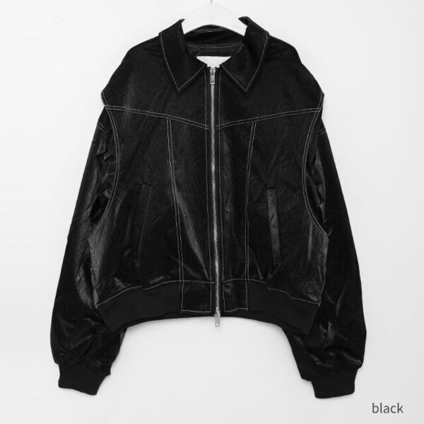 レザーステッチジャケット | ファッション通販サイト NUGU