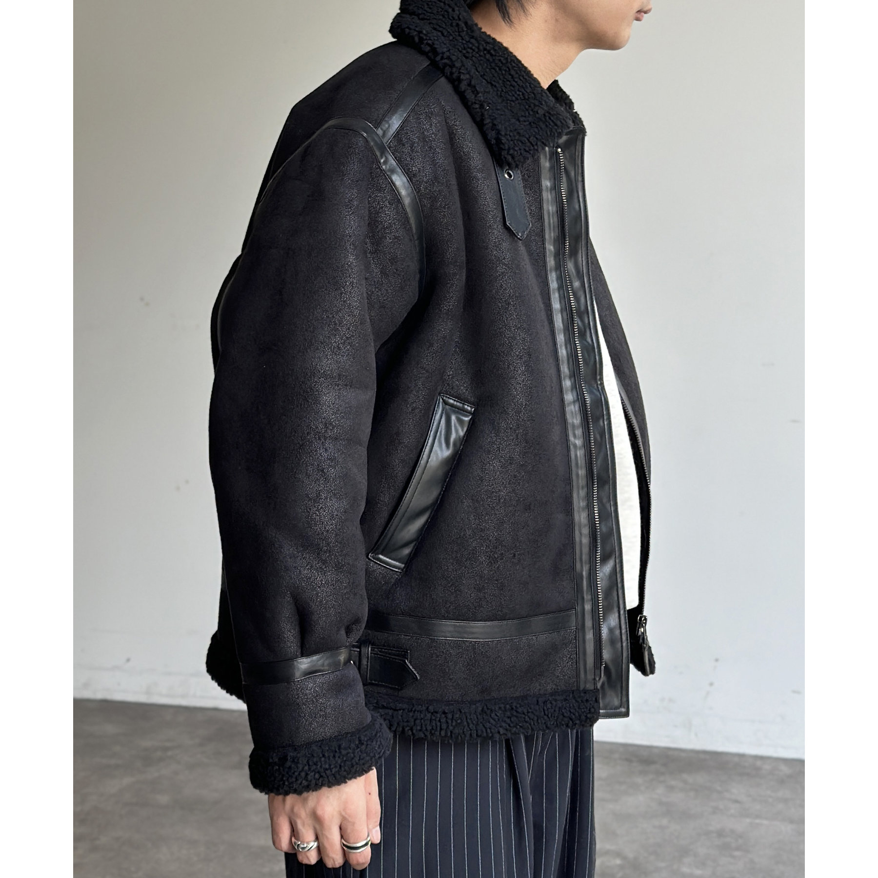 B-3フェイクムートンジャケット | ファッション通販サイト NUGU