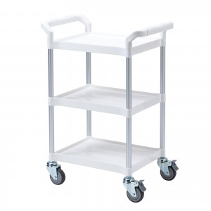 CART-FA3W【3段式カート（ホワイト）】滑らかな動きをする3段式カート