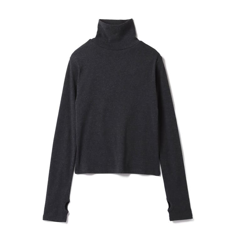 ハイネックカットソープルオーバー 長袖 タートルネック[品番