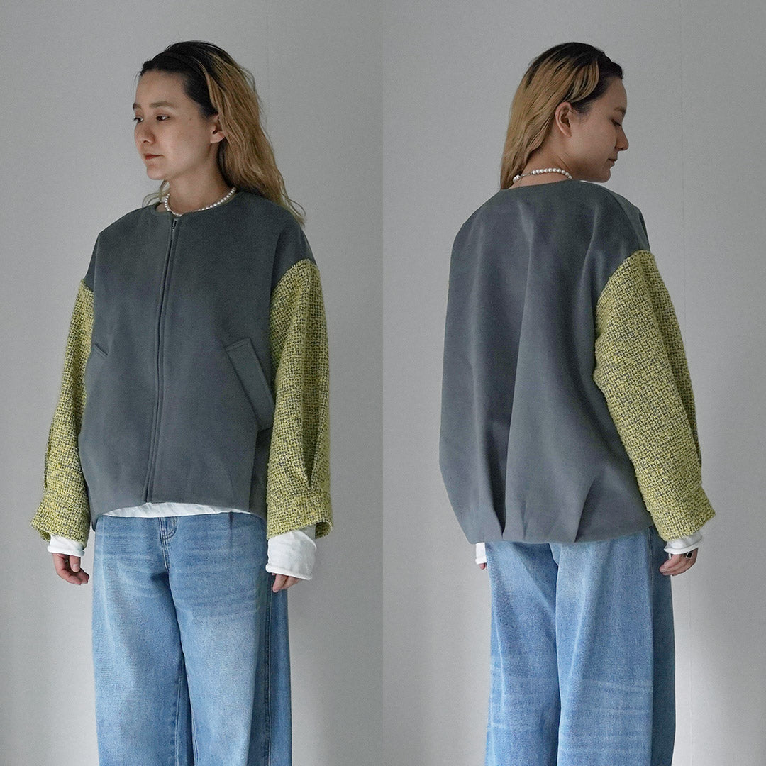 KELEN（ケレン） MADELEE ジャガードスリーブ デザイン ジャケット