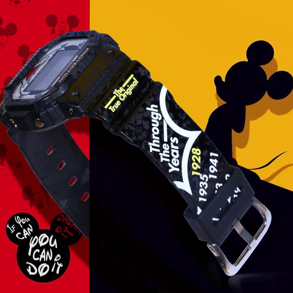 MICKEY MOUSE Custom Design on G-Shock Watch for Mickeymouse Lover