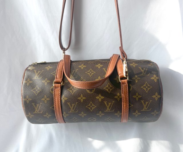 送料無料】香港 LV モノグラム パピヨン 30 円筒型ハンドバッグ