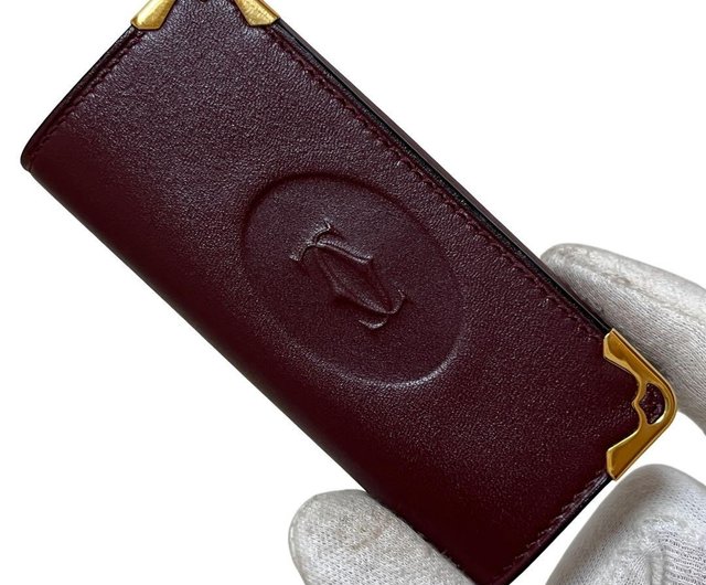 本物 Cartier カルティエ キーケース キーホルダー 4連 マストライン