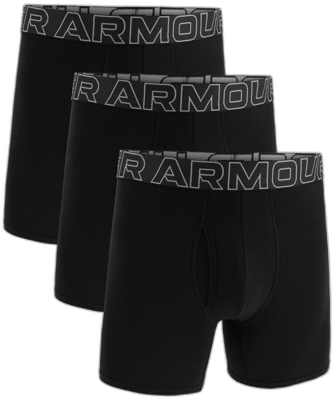 Under Armour Men's UA Performance Cotton 6” Boxer Briefs – 3 Pack