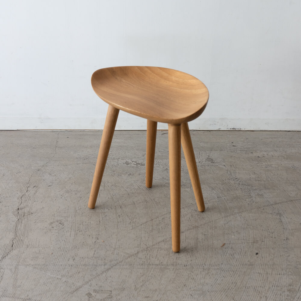 現品SALE］BRIDGE スツール [NA] ホワイトオーク無垢材 / オイル塗装