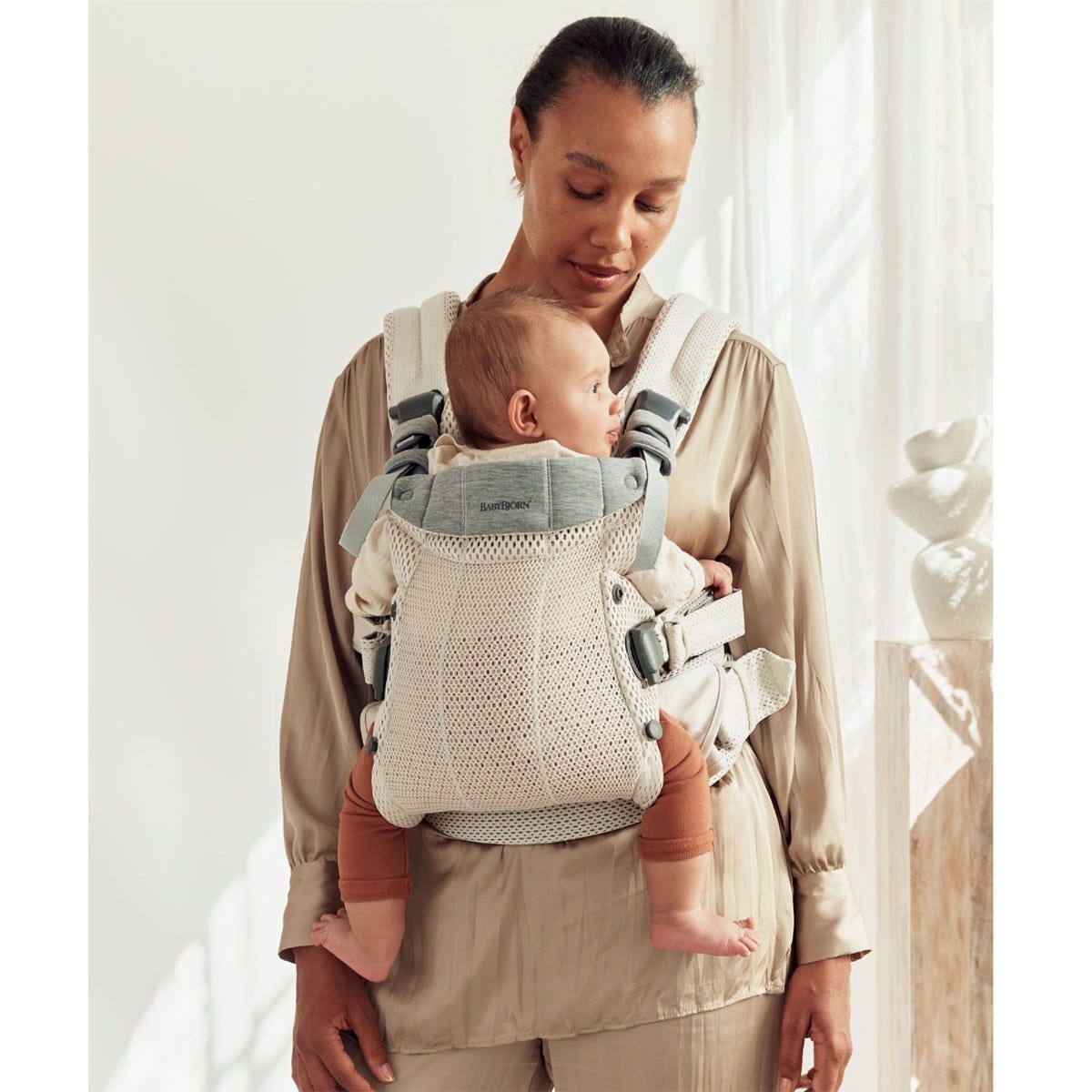 Harmony Baby Carrier - Cream 3D Mesh – CLÉMENT