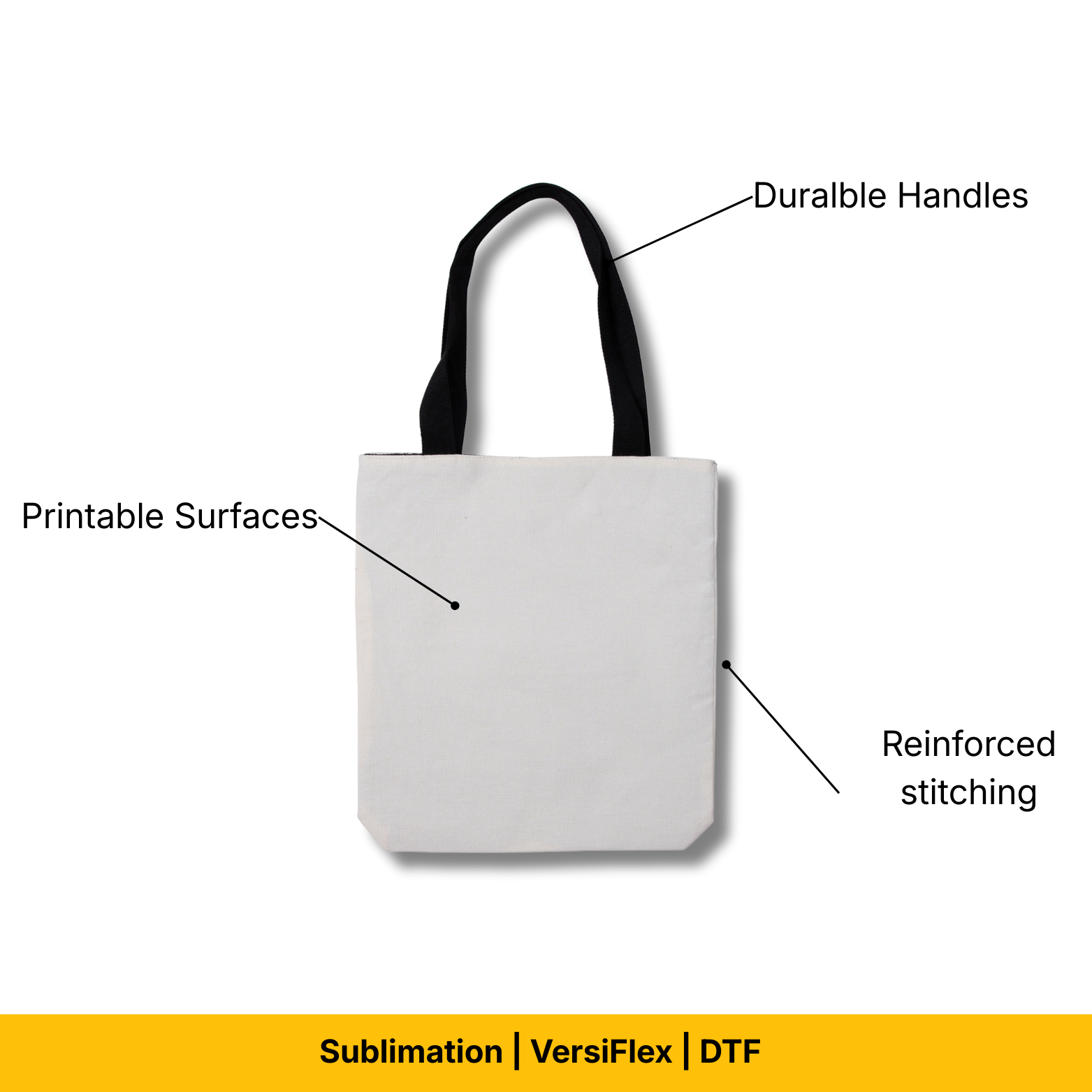 Craft Express Linen Sublimation Tote Bags – 15