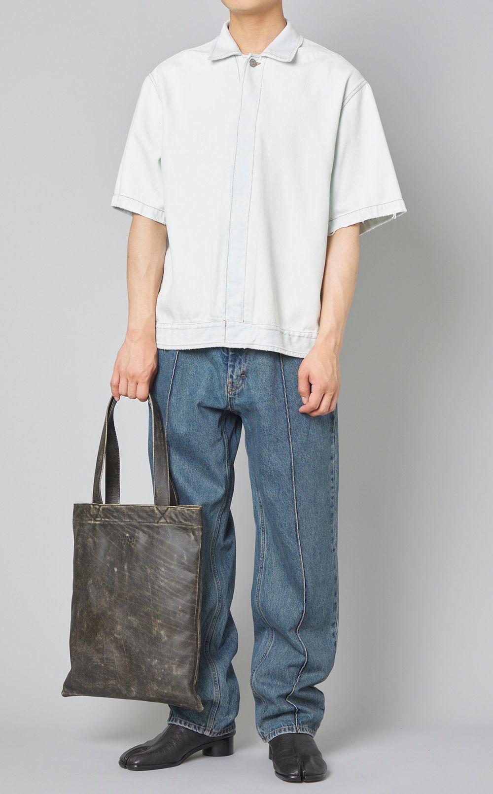 MM6 Maison Margiela｜バフレザートートバッグ