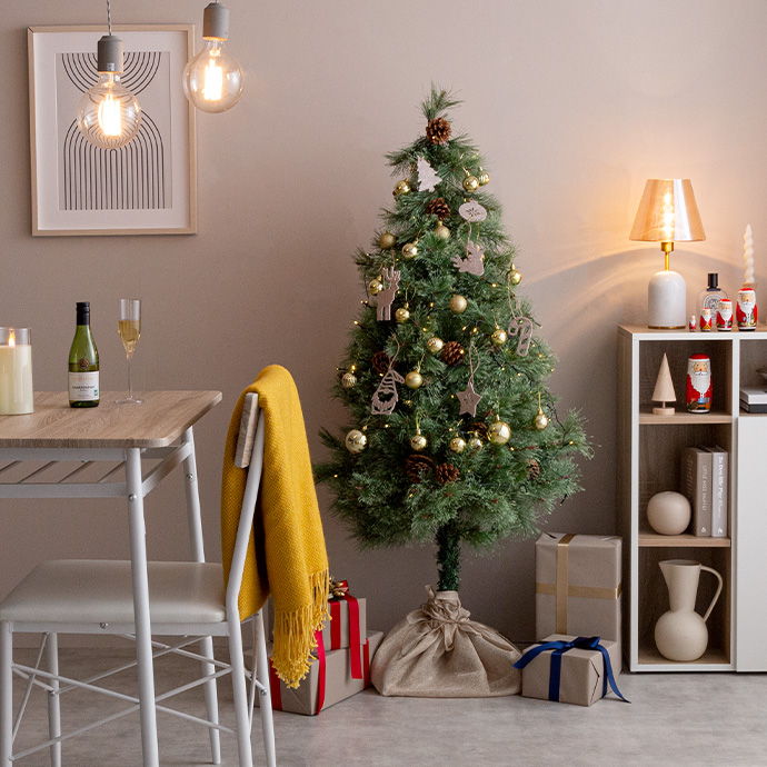 g156013]【オーナメントセット】Chalon 高さ90cm クリスマスツリー+