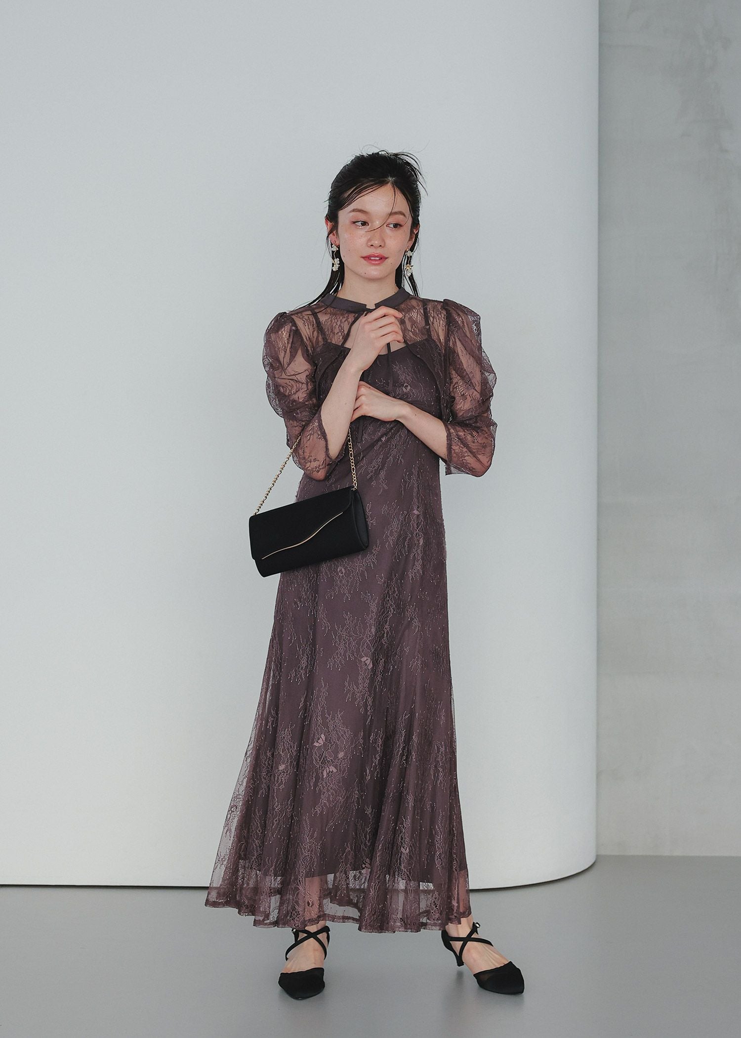 ボレロレイヤードレースドレス|DorryDoll