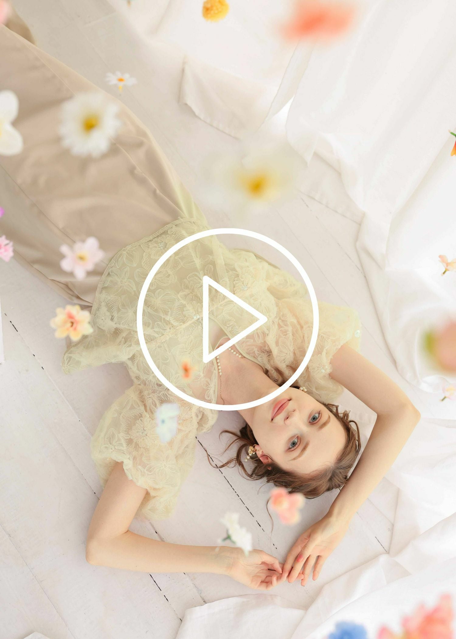 フラッフィーフラワーセットドレス｜DorryDoll