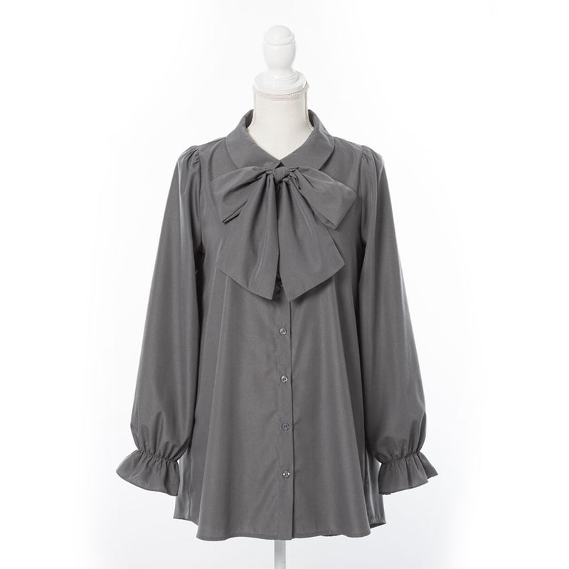 ボウタイチュニックシャツワンピース – レディースファッション通販の