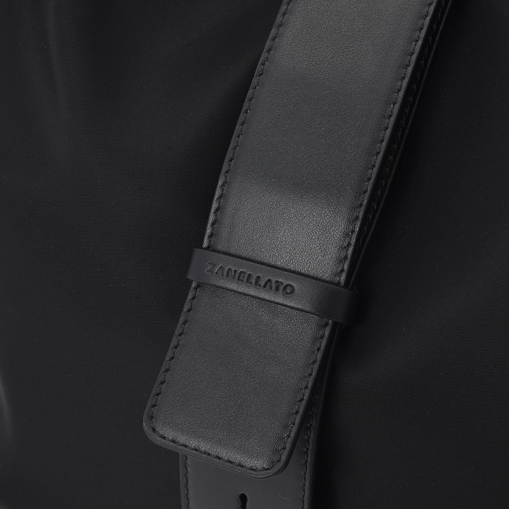 ZANELLATO ZOE XL LEVANTE NILON CORVO ナイロン・レザー トートバッグ