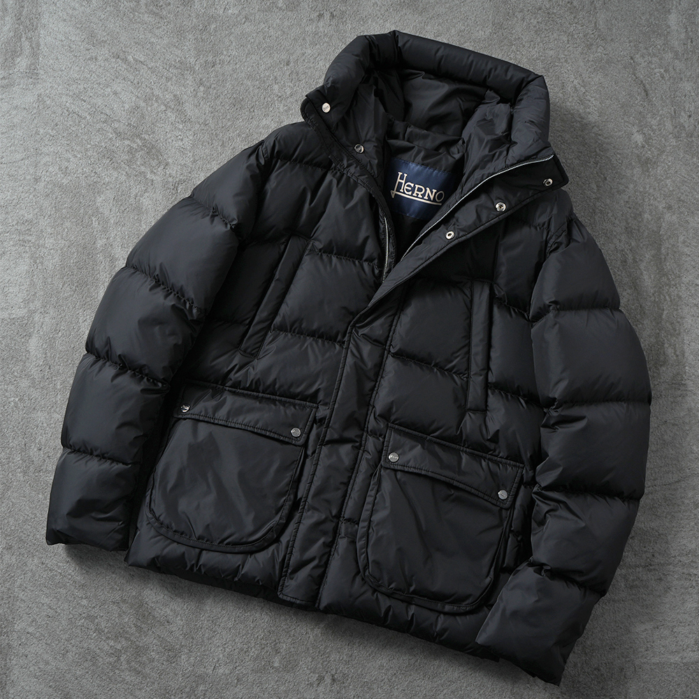 HERNO NYLON CHAMONIX POLAR-TECH 撥水ナイロン フーデッド ダウン