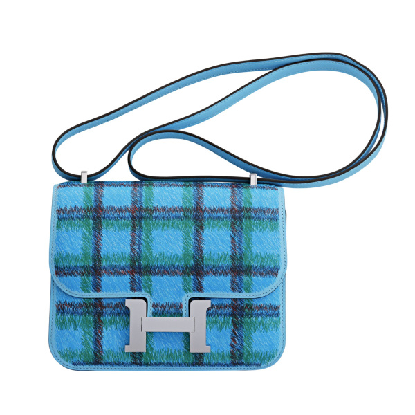 未使用] エルメス コンスタンス ミニ タータンチェック スイフト