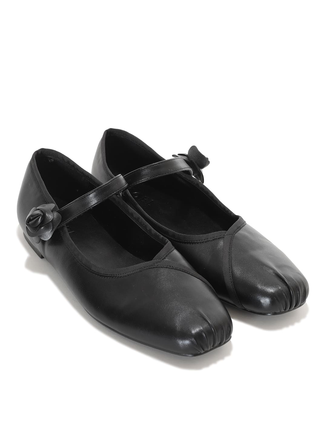 COEL Online Storeフラワーモチーフメリージェーン(35 ブラック