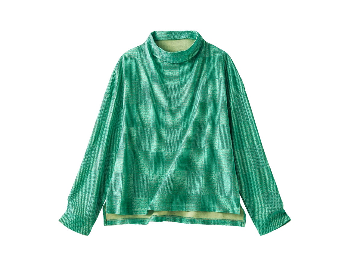 和歌山裏毛ジャカードプルオーバー【広告商品】(02_M 61_ブルー