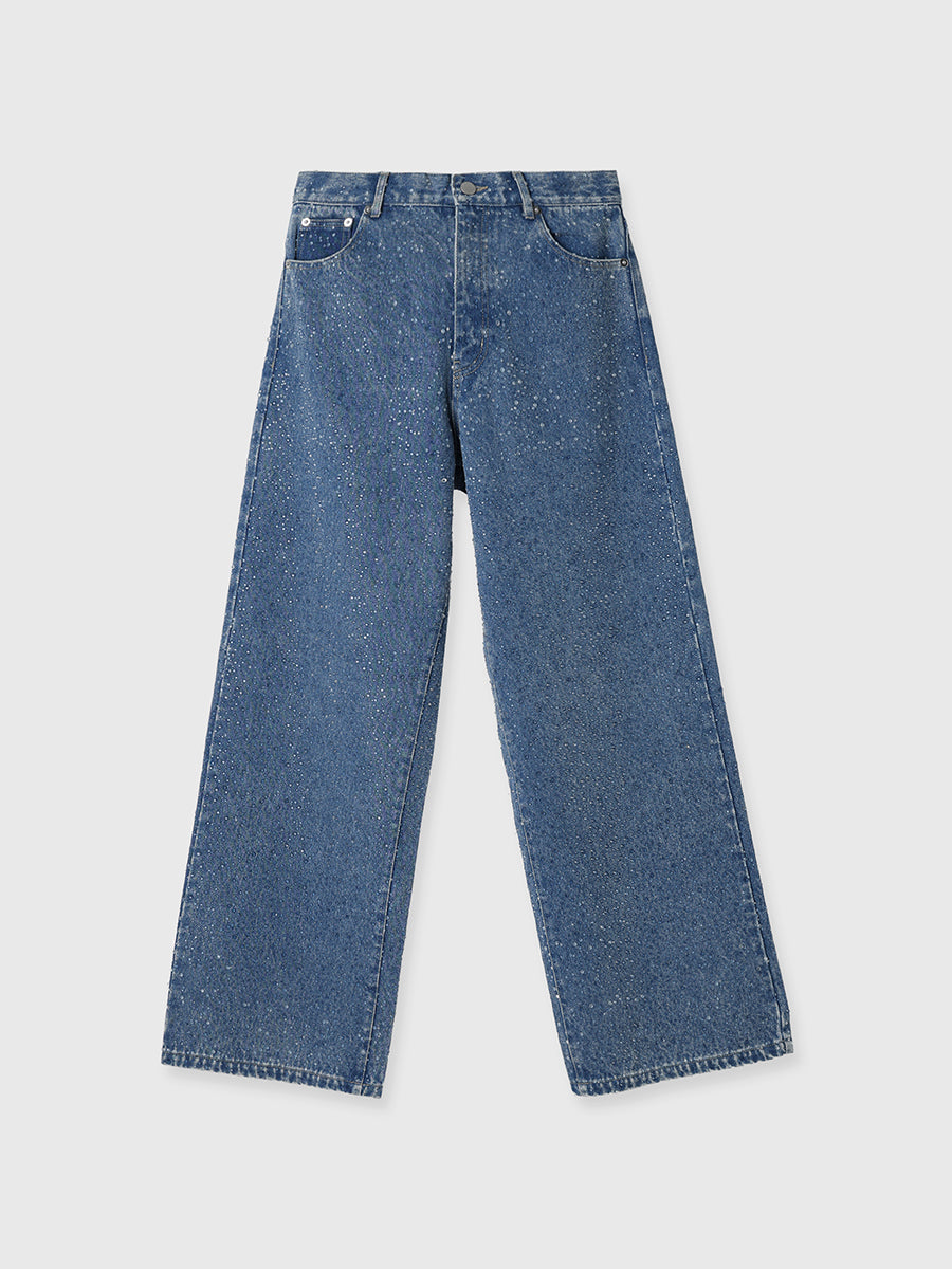 drop patternデニムパンツ