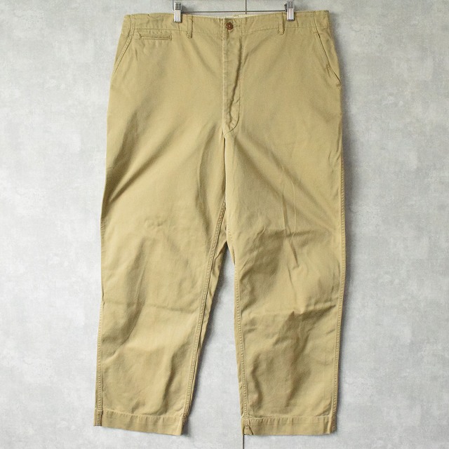 40年代 40s アメリカ軍 米軍 カーキ チノパン ベージュ ツイル