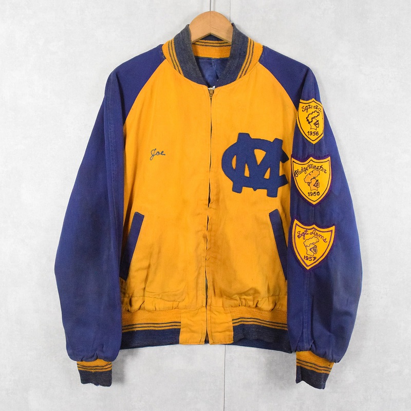 50s 50年代 60s 60年代 ボタスタ スタジャン コットン サテン