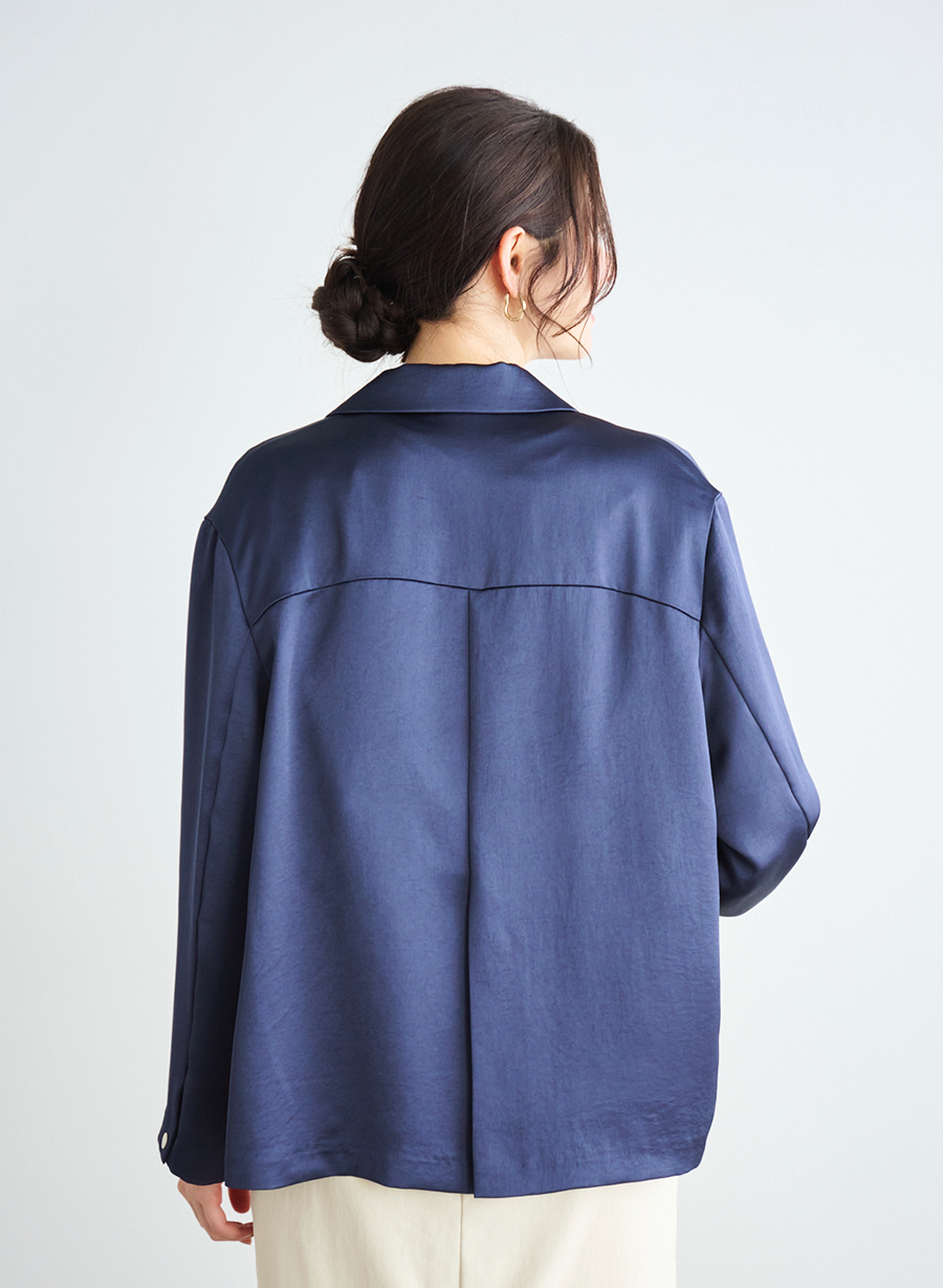 サテンシャツブルゾン｜LOUNIE（ルーニィ）公式サイト／公式オンライン