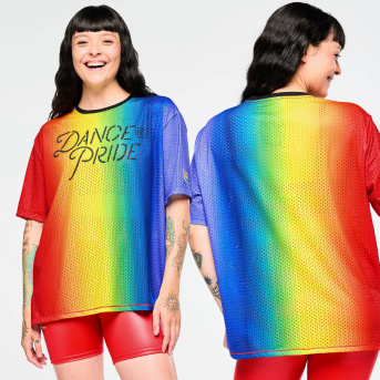 ZUMBAメッシュレオパード柄 新品　XS 新作】ズンバ zumba ユニセックス ヒョウ柄 レオパード柄 サイド ロゴ