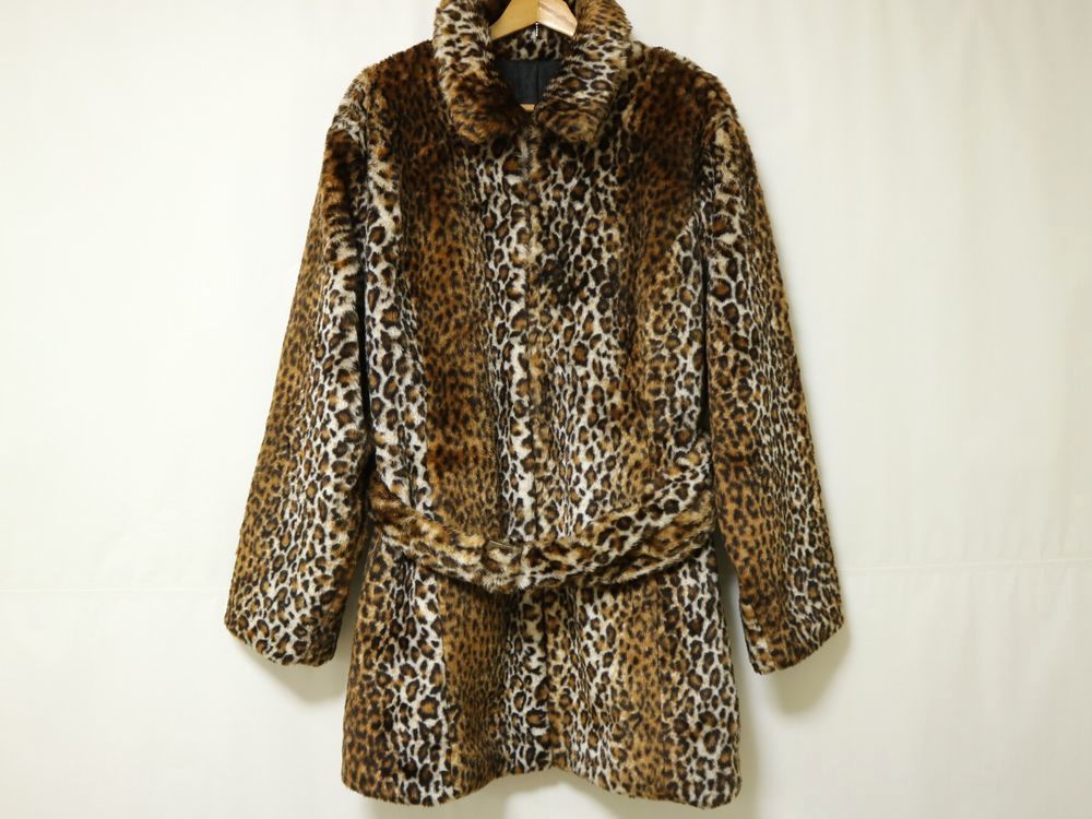 70s 80s Leopard ビンテージ レオパード ヒョウ柄 豹柄 フェイク