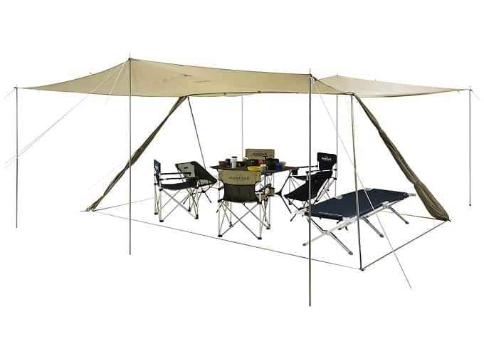 ハップテント？それともタープ？シーンに応じて自在にアレンジできる半