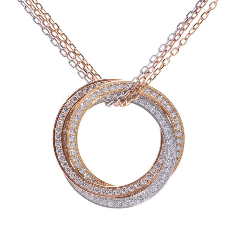 カルティエトリニティ ネックレスMM スリーカラー 3連チェーン