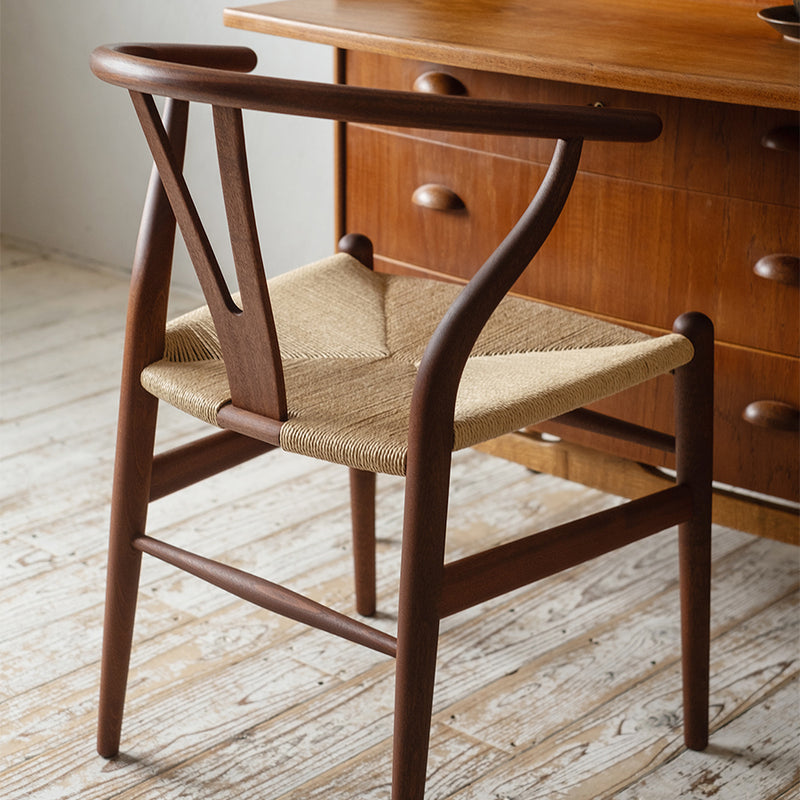 完売】Yチェア CH24 マホガニー オイル仕上げ ナチュラルペーパー