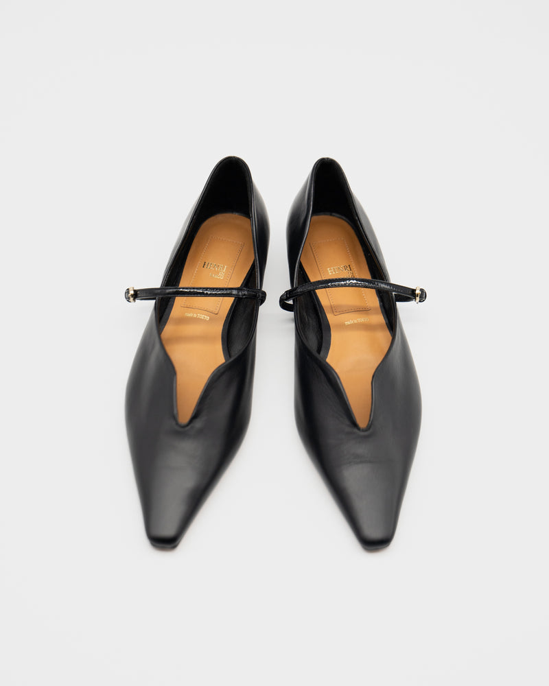 Kate black メリージェーン ポインテッド パンプス ブラック - HENRI