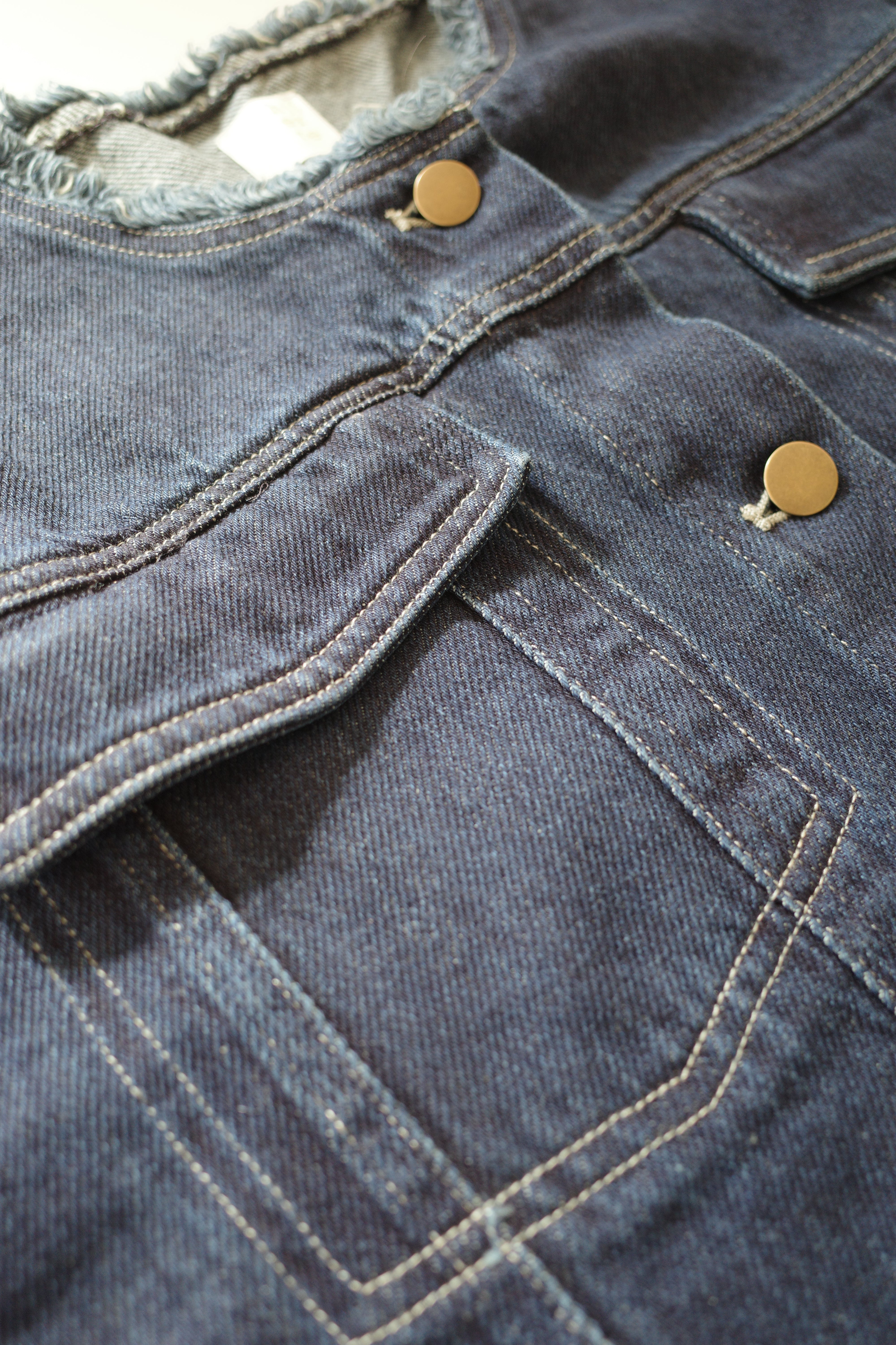 ribbon denim jacket – hjerte